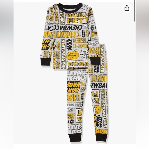 Star wars Amazon Essentials Boys and Toddlers' Flannel Pajama Sleep Sets - Picture 2 of 6